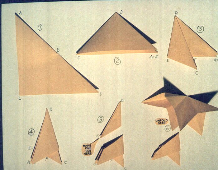 六角折法图片