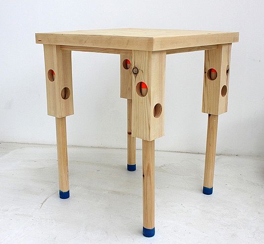 可以加高的创意小木桌
